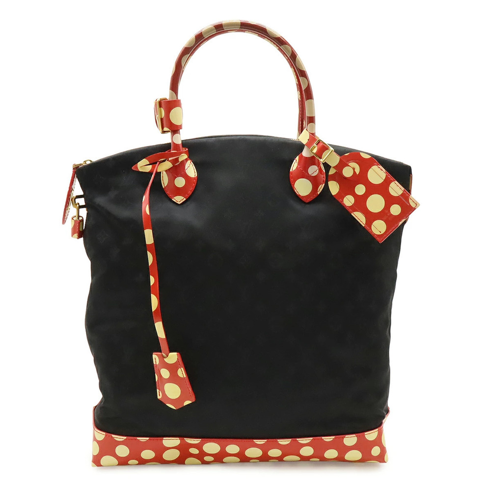 LOUIS VUITTON Vernis Infinity Dot Lockit Yayoi Kusama Tote Bag Leather Rouge Red